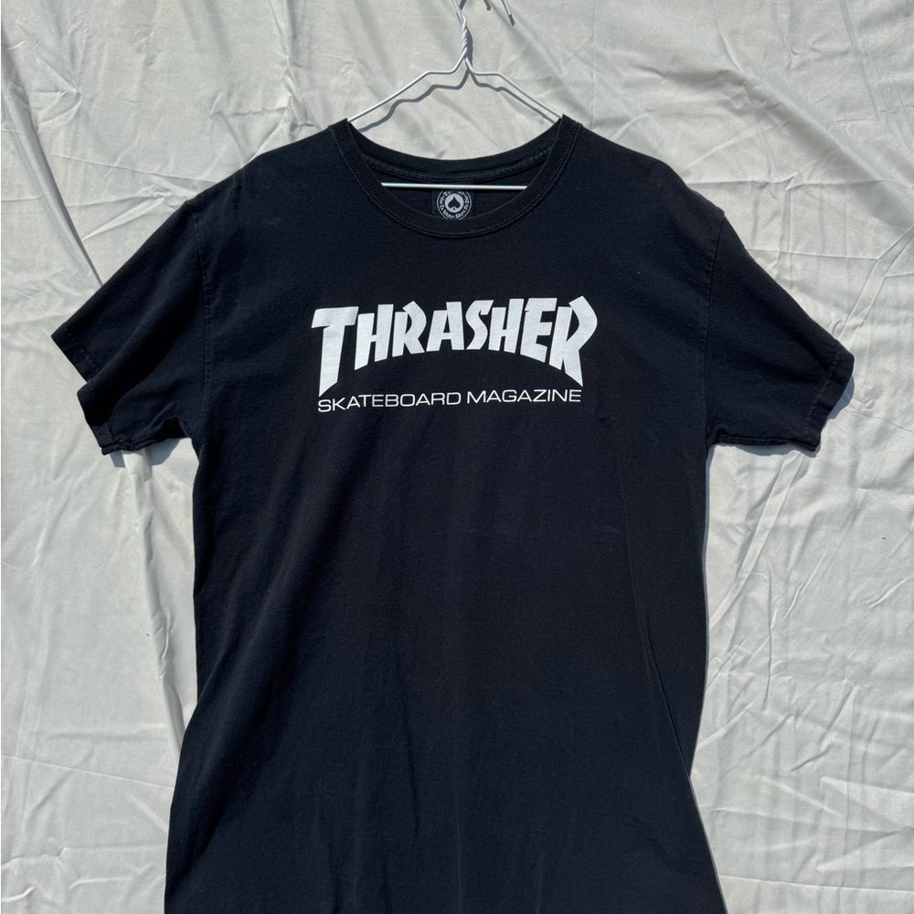Thrasher Black Short Sleeve Tee Large LG